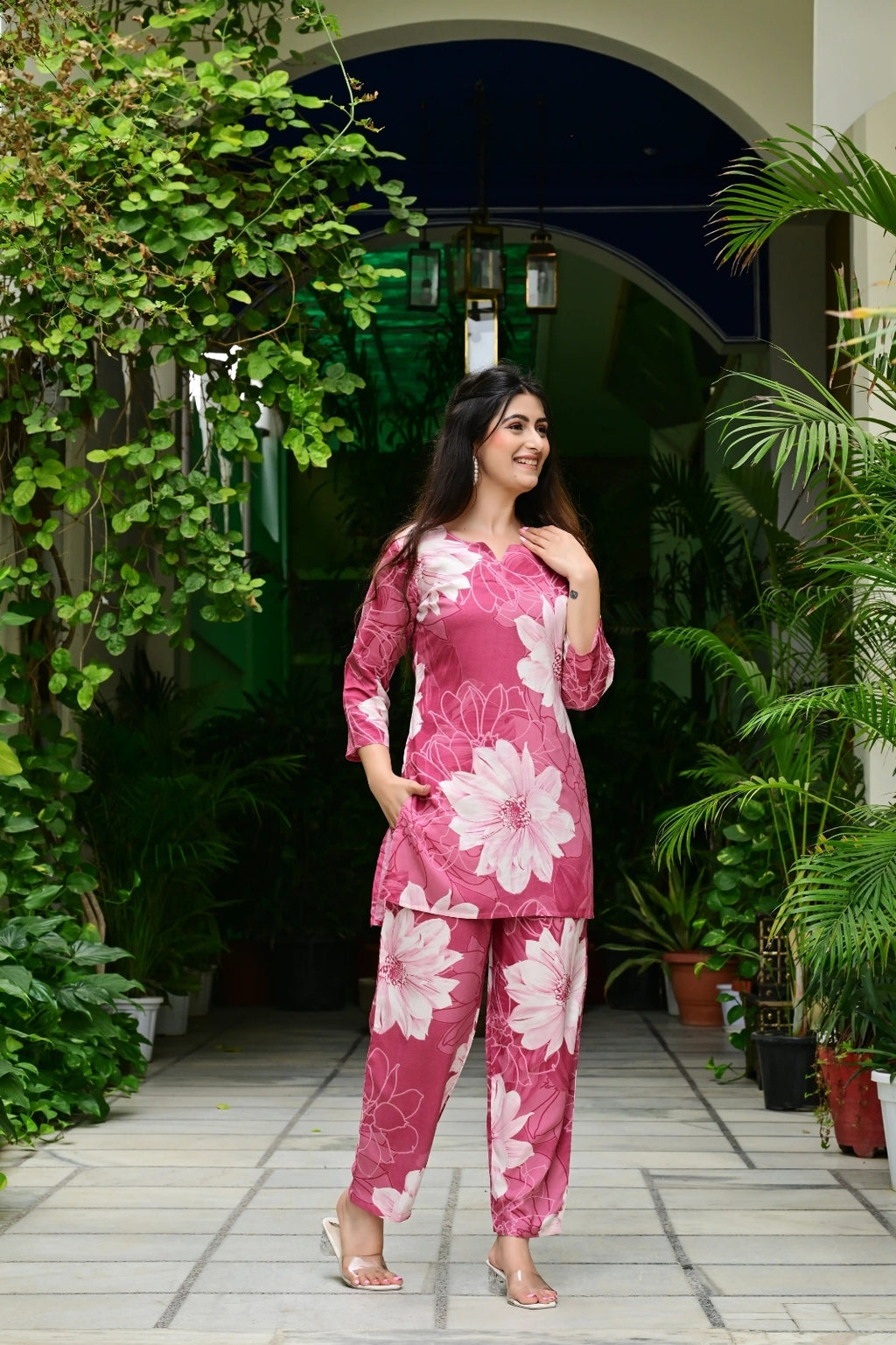 Pink Floral Co-Ord Set