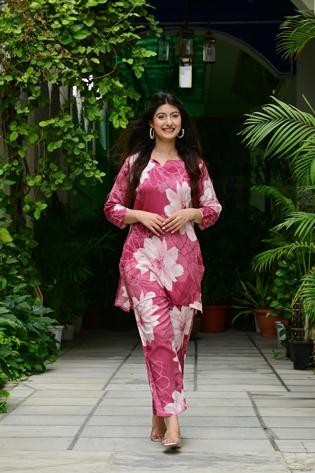 Pink Floral Co-Ord Set