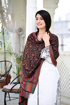 Luxury Multicolor Paisley & Floral Woven Shawl – Bold Ethnic Elegance