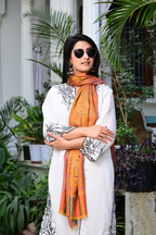 Mustard Ethnic Shawl with Fine Woven Craftsmanship