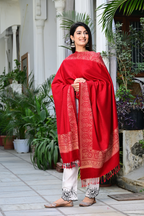 Elegant Kashmiri-Style Embroidered Shawl