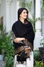 Fashionable Shawl with Bold Traditional Patterns & Handmade Appeal