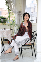 Luxury Multicolor Paisley & Floral Woven Shawl – Bold Ethnic Elegance