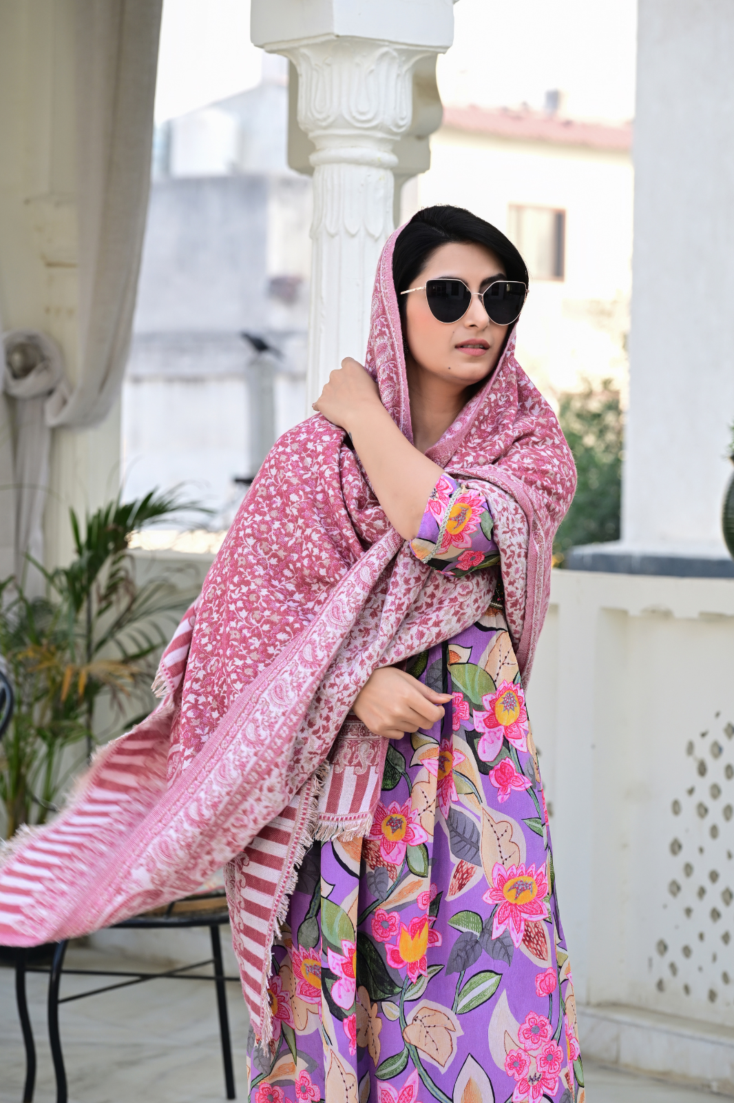 Wrap Yourself in Kashmiri Elegance with Rich Paisley & Floral Embroidery”
