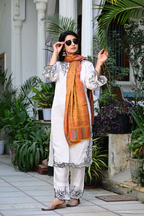 Mustard Ethnic Shawl with Fine Woven Craftsmanship