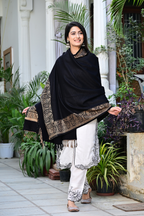 Fashionable Shawl with Bold Traditional Patterns & Handmade Appeal