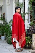Elegant Kashmiri-Style Embroidered Shawl