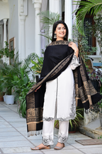 Fashionable Shawl with Bold Traditional Patterns & Handmade Appeal