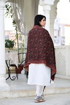 Luxury Multicolor Paisley & Floral Woven Shawl – Bold Ethnic Elegance