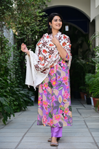 Pure White Shawl with Elegant Pattern Work – Simple Yet Royal Look