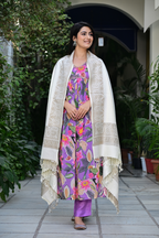 Embrace Classic Elegance with Our Multicolor Paisley Ethnic Shaw