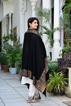 Fashionable Shawl with Bold Traditional Patterns & Handmade Appeal