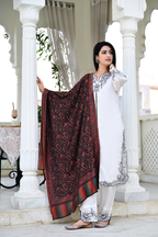 Luxury Multicolor Paisley & Floral Woven Shawl – Bold Ethnic Elegance